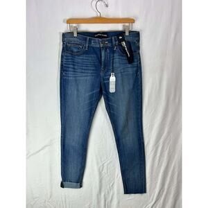 Express Women's Blue Mid Rise Denim Ankle Legging Skinny Jeans Size 10R